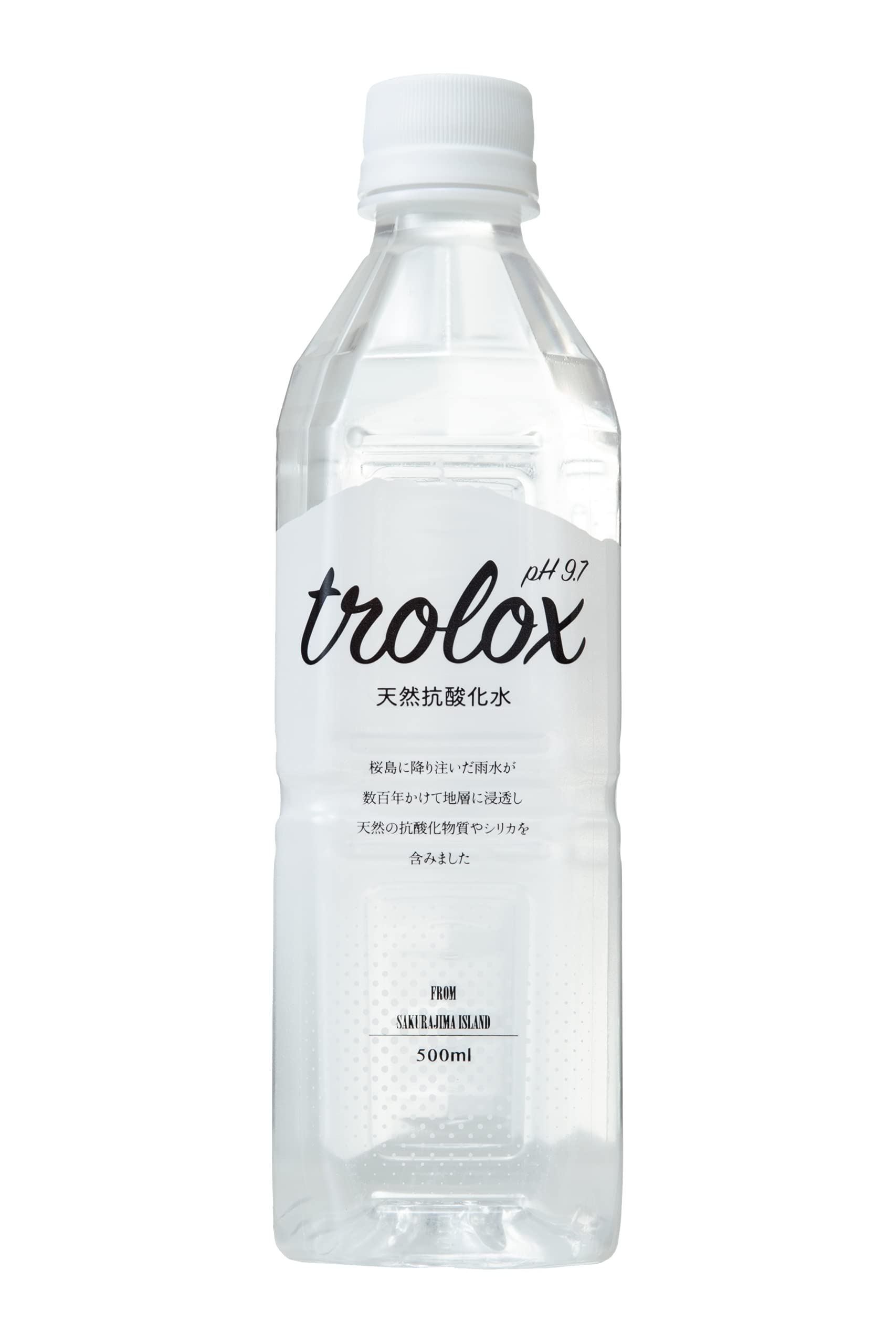 天然抗酸化水trolox(トロロックス)500ml×35本 ペットボトル 温泉水 抗酸化 超軟水 アルカリイオン水 シリカ