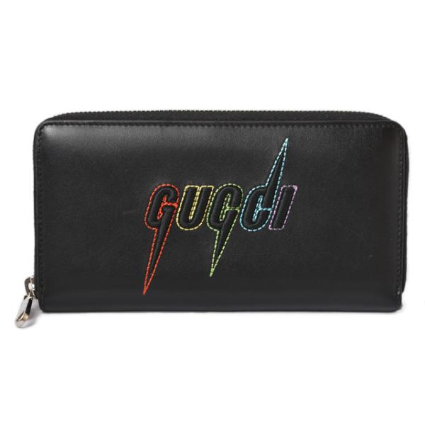 未使用 財布 ユニセックス GUCCI 長財布/ラウンドファスナー式 Gucci Blade/ ブラック 597677