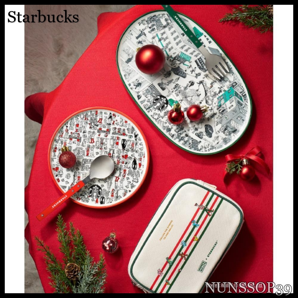 Starbucks Joyful Wally Plate Cutlery Set 1003425
