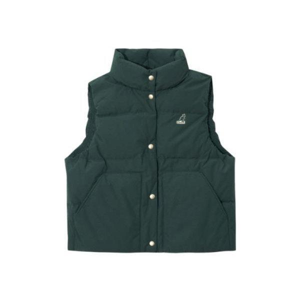 MベストCQK KRFW-BS61440D2 ウィメンズ スタンドカラー ダウンベスト 6144 ダークグリーン