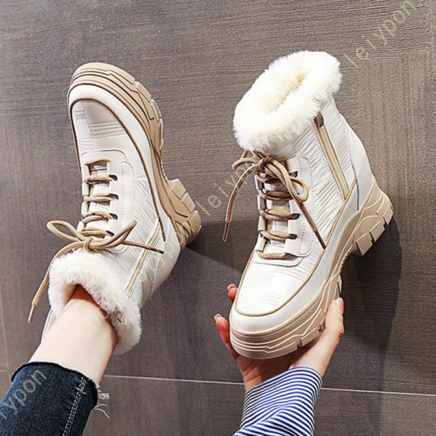 スノーブーツ レディース スノーシューズ ジュニア 雪遊び 裏起毛 ショットブーツ 冬靴 綿靴 裏ボア 防寒 防水 滑らない カジュアル ブーツ 綿靴 雪靴