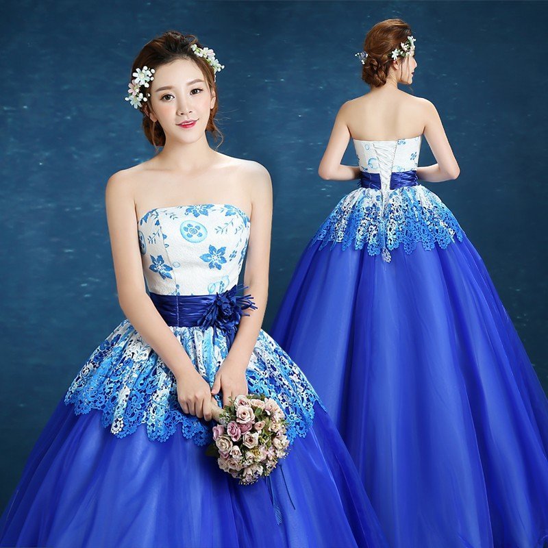 ウェディングドレス カラードレス 演奏会 安い パーティードレス 披露宴 二次会 ロングドレス 発表