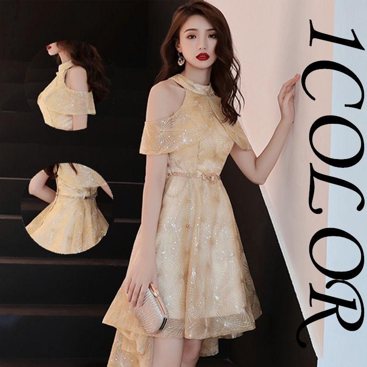 【SNS大人気】パーティードレス 結婚式 ドレス ワンピース 同窓会 式 謝恩会 袖あり 20代 30代 40代 キャバ 大きいサイズ 二次会 入学式 卒業式