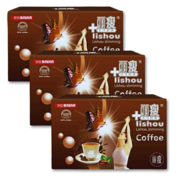 lishou slimming coffee 1 Box 10 sachets x 3 Boxs