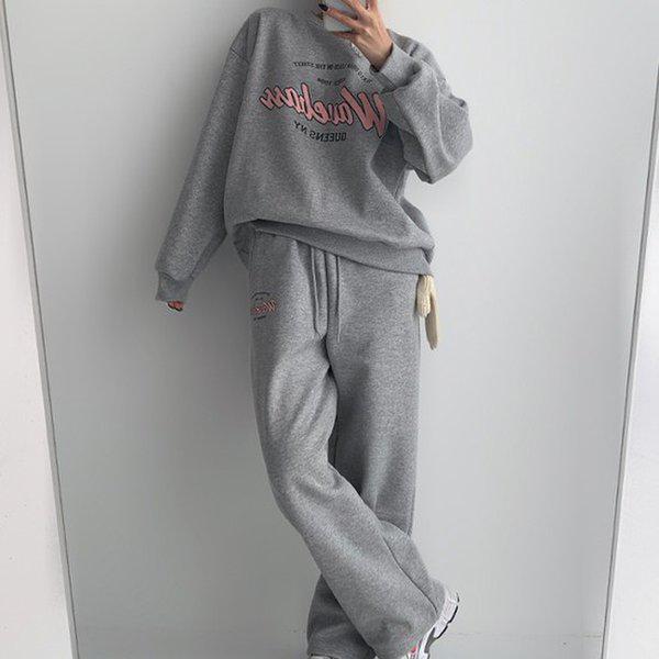 Hスタイル(SET)裏起毛ベースセット 冬 女性 裏起毛 トレーニングウェアセット スウェットセット パンツセットアップ ホームウェア