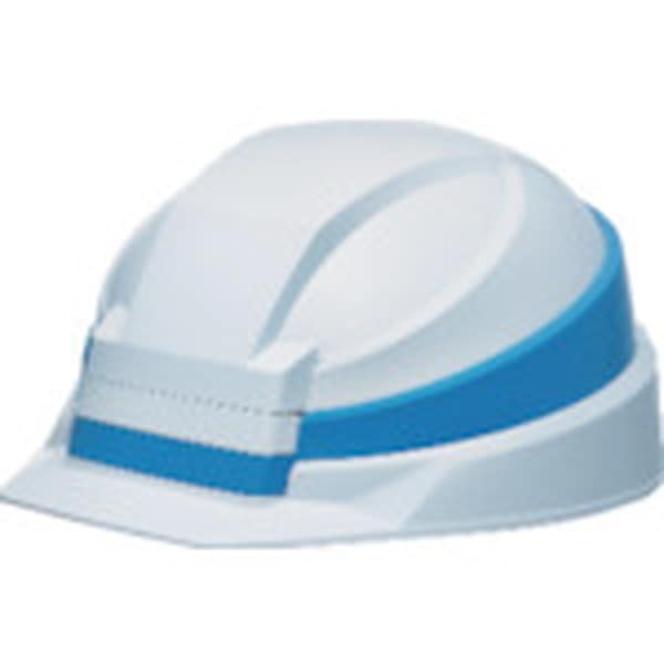 DICプラスチック 折りたたみヘルメット IZANO2 ホワイト/ブルーライン KPIZANO2AA21WBKP メーカー直送