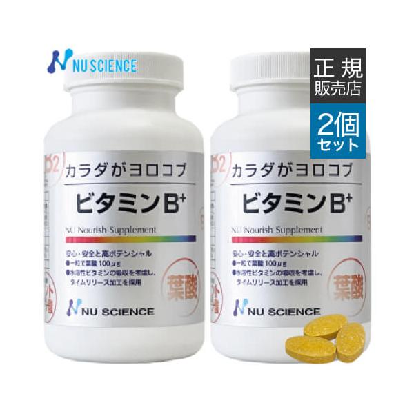 [正規販売代理店] ニューサイエンス ビタミンB+ 240粒 2個セット カラダがヨロコブ サプリ サプリメント ビタミン B1 B2 B6 B12 B群 Bミックス 葉酸