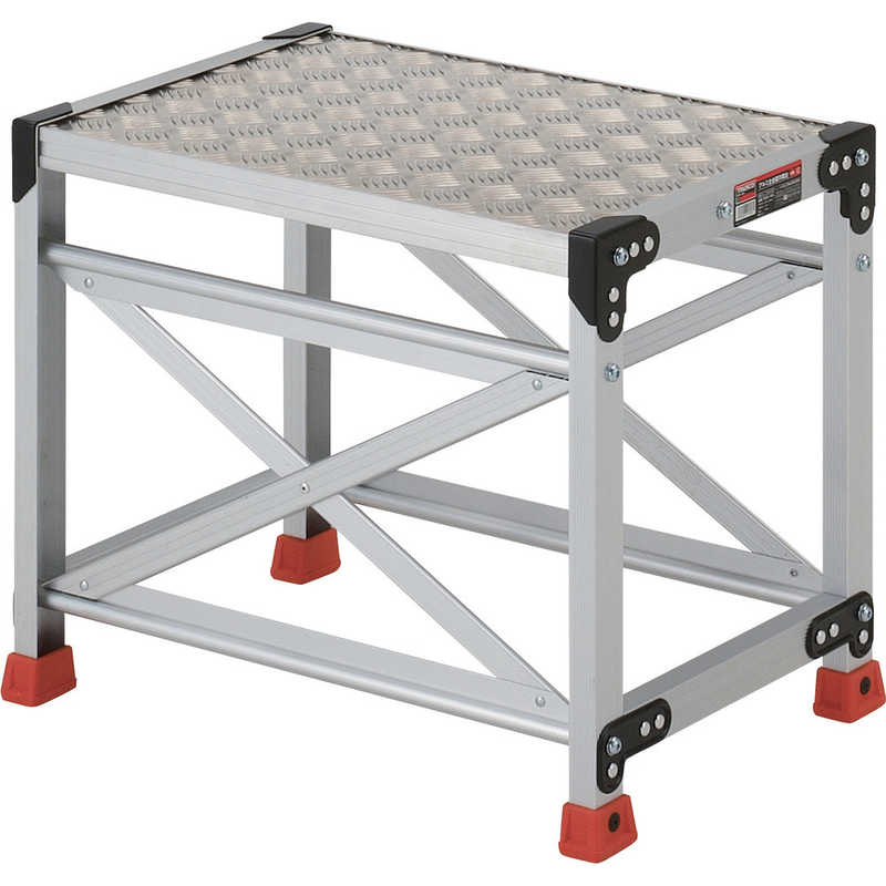 トラスコ中山　作業用踏台 アルミ製縞板タイプ 天板寸法600X400XH500　TSFC-165