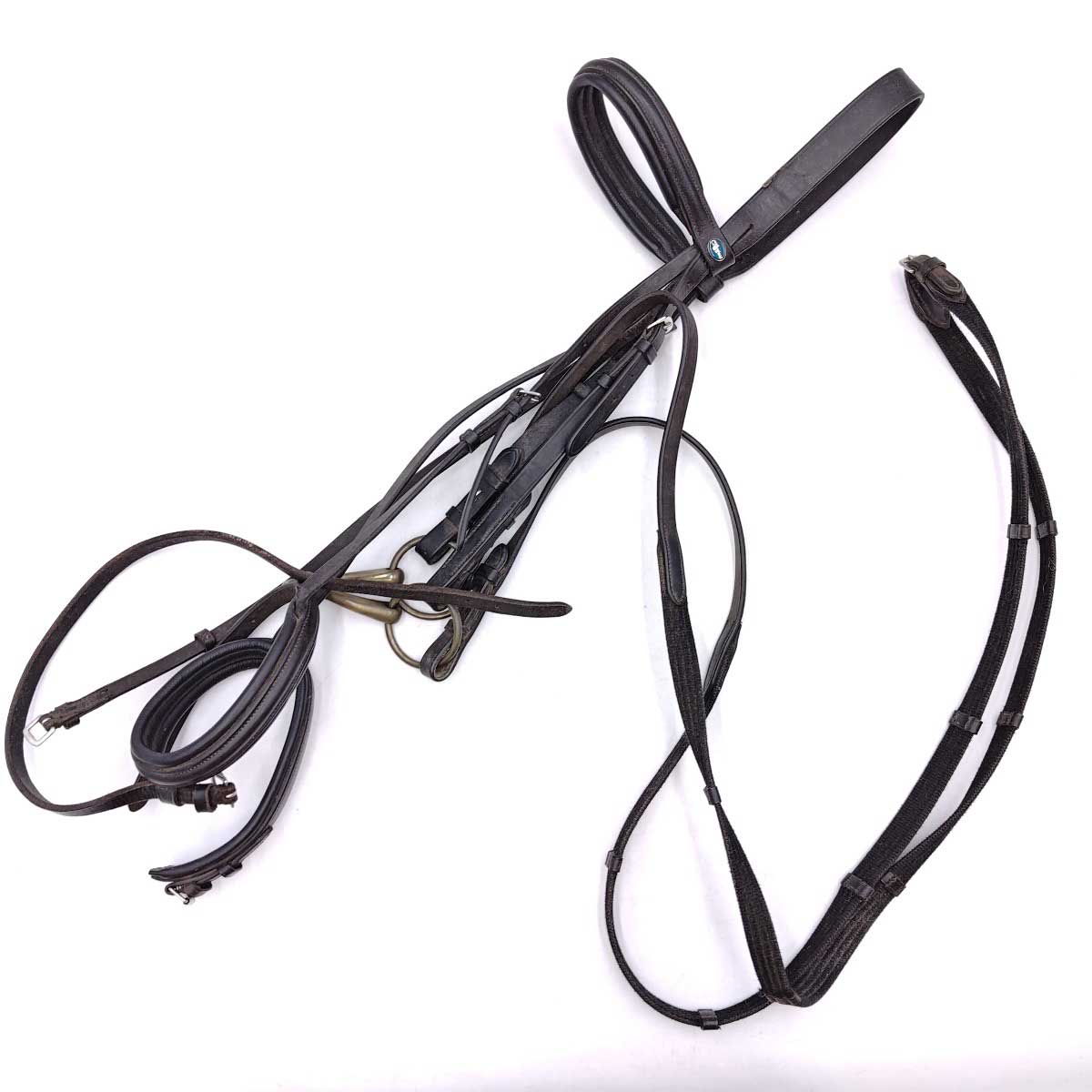 【中古】COLLEGIATE コレジエイト 頭絡 ブラック 乗馬 馬術