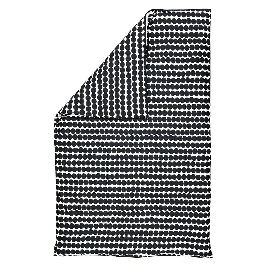 デュベカバー 掛け布団カバー シングル 150×210cm ドット柄×ブラック×ホワイト 70577 190(74208 190)