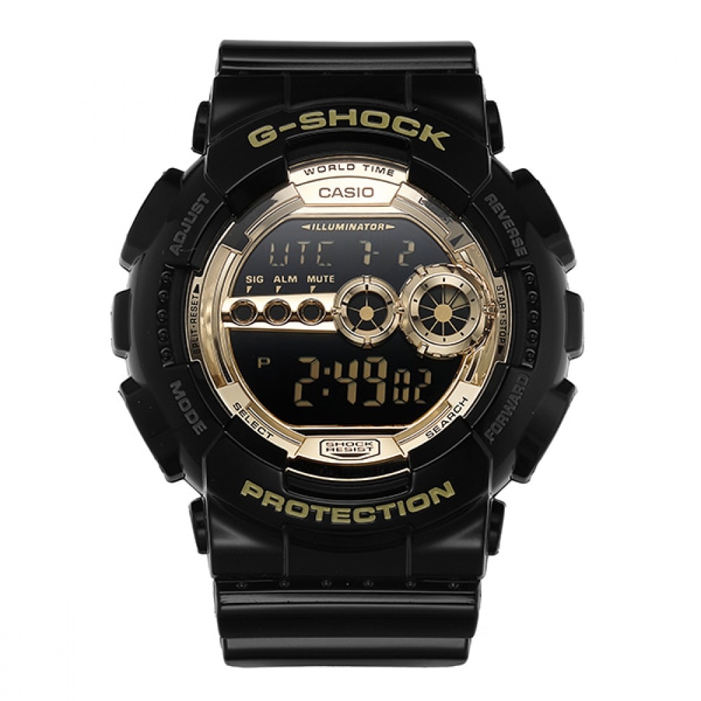 G-SHOCK GD-100GB-1DR (GD-100GB-1) ビッグフェイスデジタルスポーツソルジャーメンズウレタン腕時計