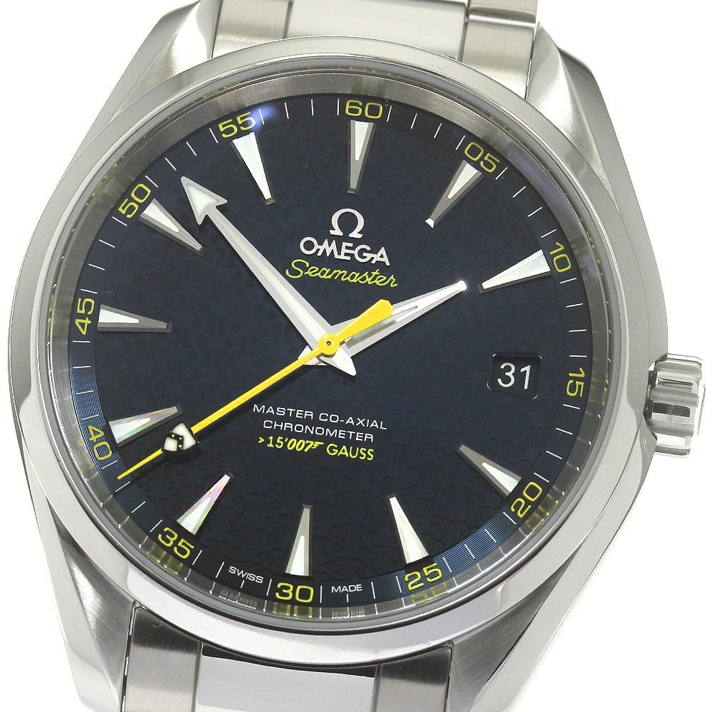 オメガ OMEGA 231.10.42.21.03.004 シーマスター アクアテラ ジェームズ・ボンド007 リミテッド 自動巻き メンズ 良品 保証書付き_863827【中古】