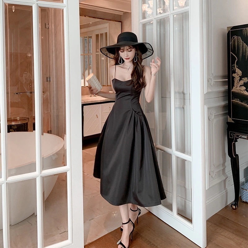 キャミワンピース夏服婦人服セクシースリングチューブトップスイングウエストワンピースドレス