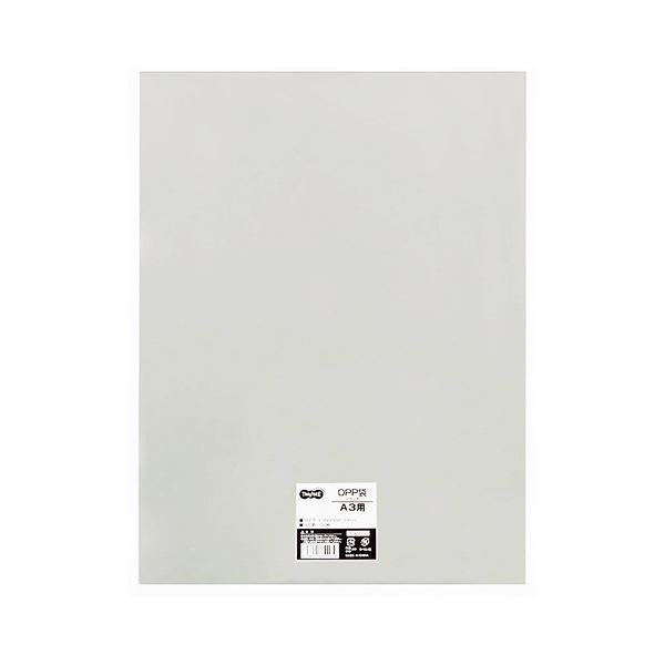 （まとめ） TANOSEE OPP袋 フラット A3用 310430mm 1パック（100枚） 5セット