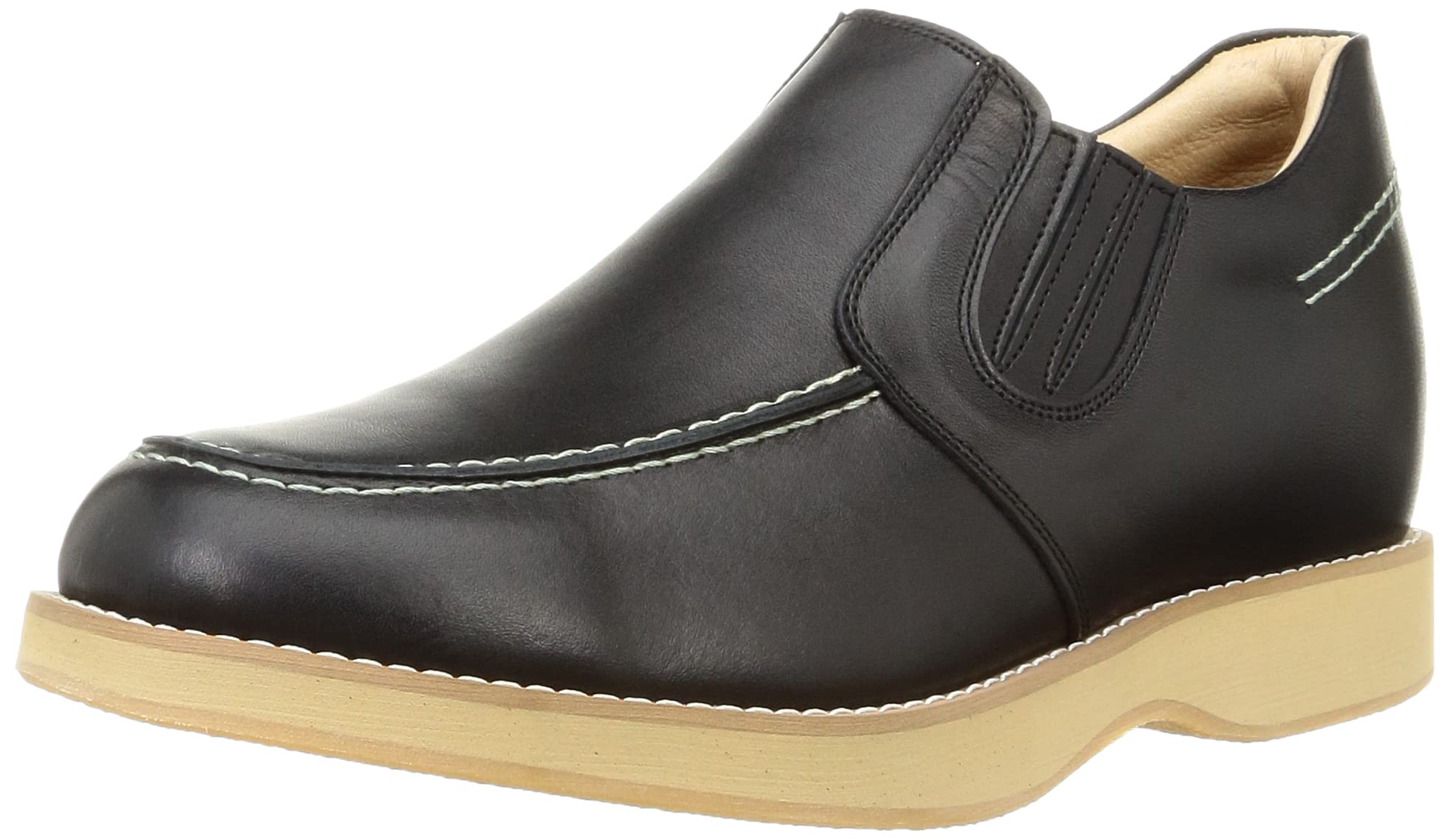 KITAJIMA(北嶋製靴工業所) メンズ 523シークレットシューズ サイドゴア カジュアルシューズ 牛革 日本製 幅広 5.5cm 身長アップ 4E スリッポン 523