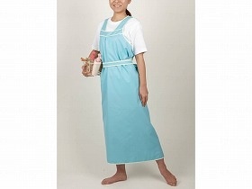 大阪エンゼル 入浴ケアかるいエプロンII ターコイズブルー LL 6018