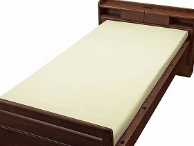 ウェルファン トリコットパイルフラット型防水シーツ クリーム 009568