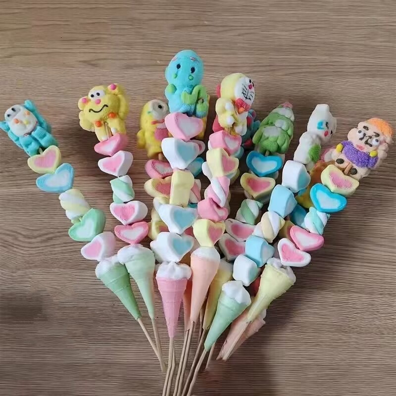 マシュマロ串子供用漫画キャンディ 20/50/75 個混合 こどもの日 ギフト 誕生日 ギフト