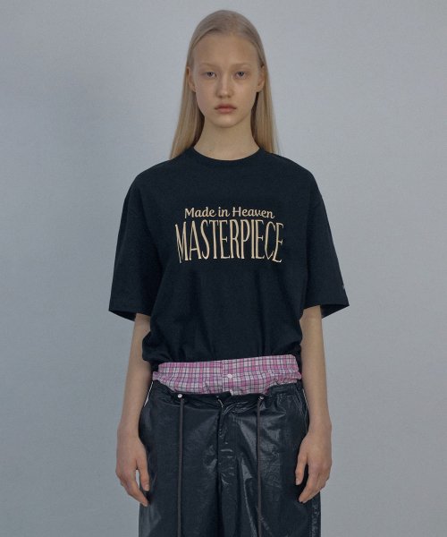 SCULPTOR ヘブンメイドボクシーTシャツブラック