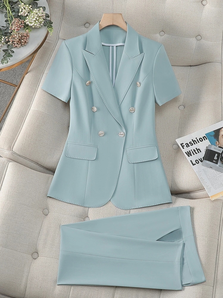 スーツ セットアップ 女性 夏用 薄手 ビジネスウェア 職場 用 おしゃれ 仕事着