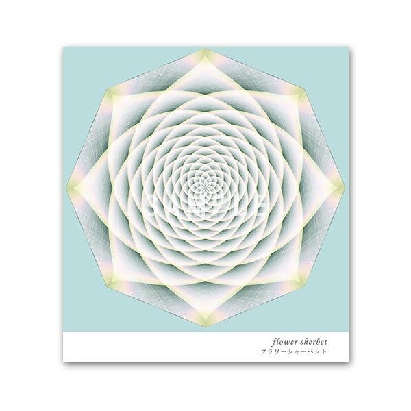 クスリエ/フラワーシャーベット/大サイズ29.7cm29.7cm/奇跡のコイルBLACK EYEブラックアイの医学博士丸山修寛監修