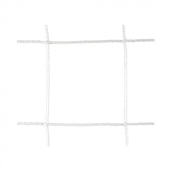 鵜沢ネット ミニサッカーゴールネットL型 白 440dt/44本・12cm目 88282