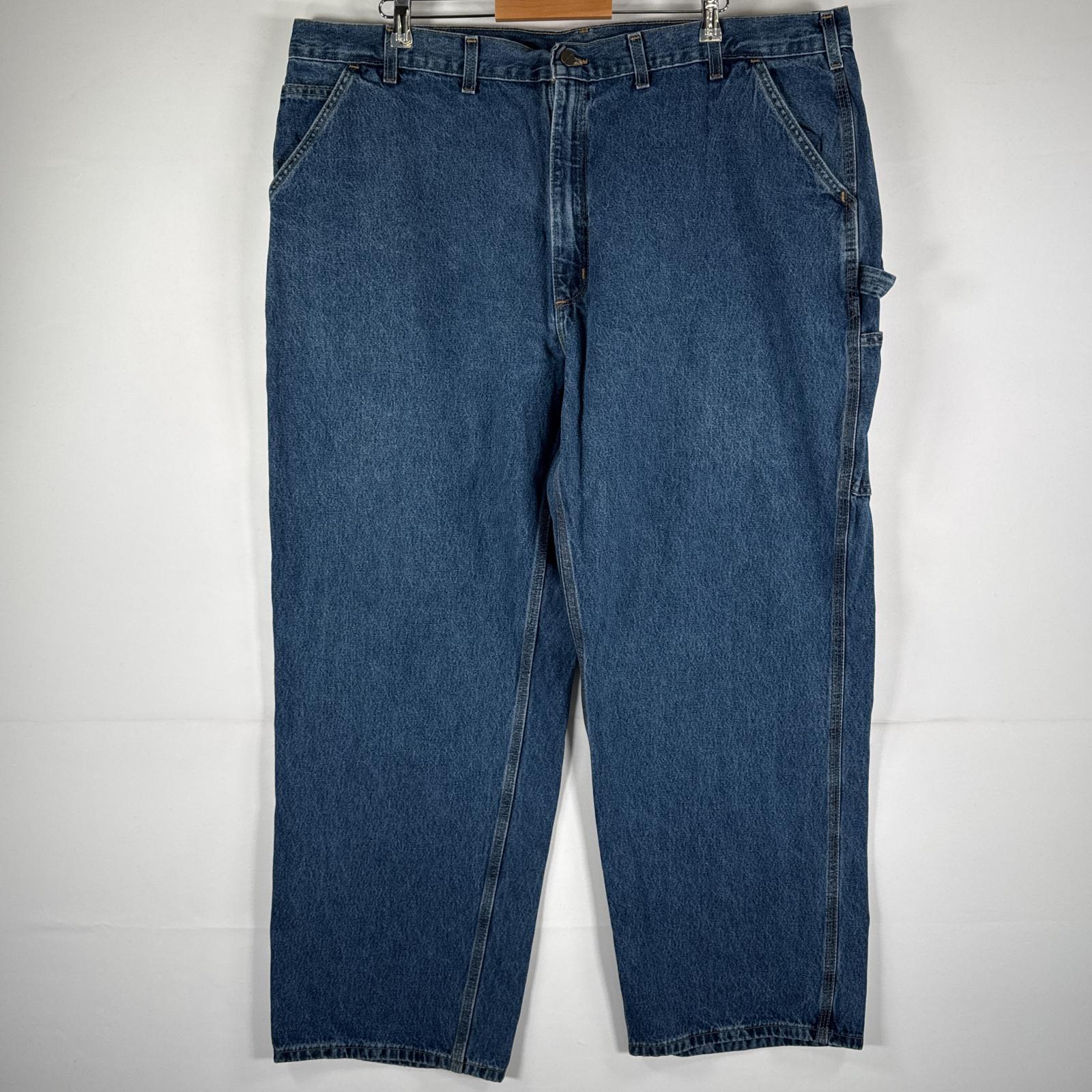 古着 デニムパンツ ペインターパンツ 作業着 大きいサイズ ジーパン ワーク ビッグサイズ w46 L30 ブルー メンズ