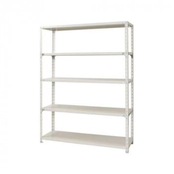 スチールラック NC1500-21-5段 間口1500×奥行450×高さ2100mm ホワイト