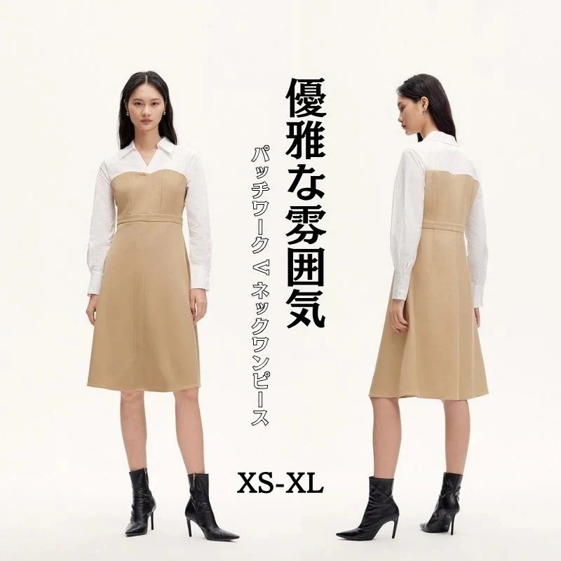 韓国 ワンピース ドレスドレス レディース 高級感 ノースリーブ ワンピース ミディアム丈 夏 半袖ワンピース ポロシャツワンピ 可愛い フレア裾 ひざ丈ワンピース