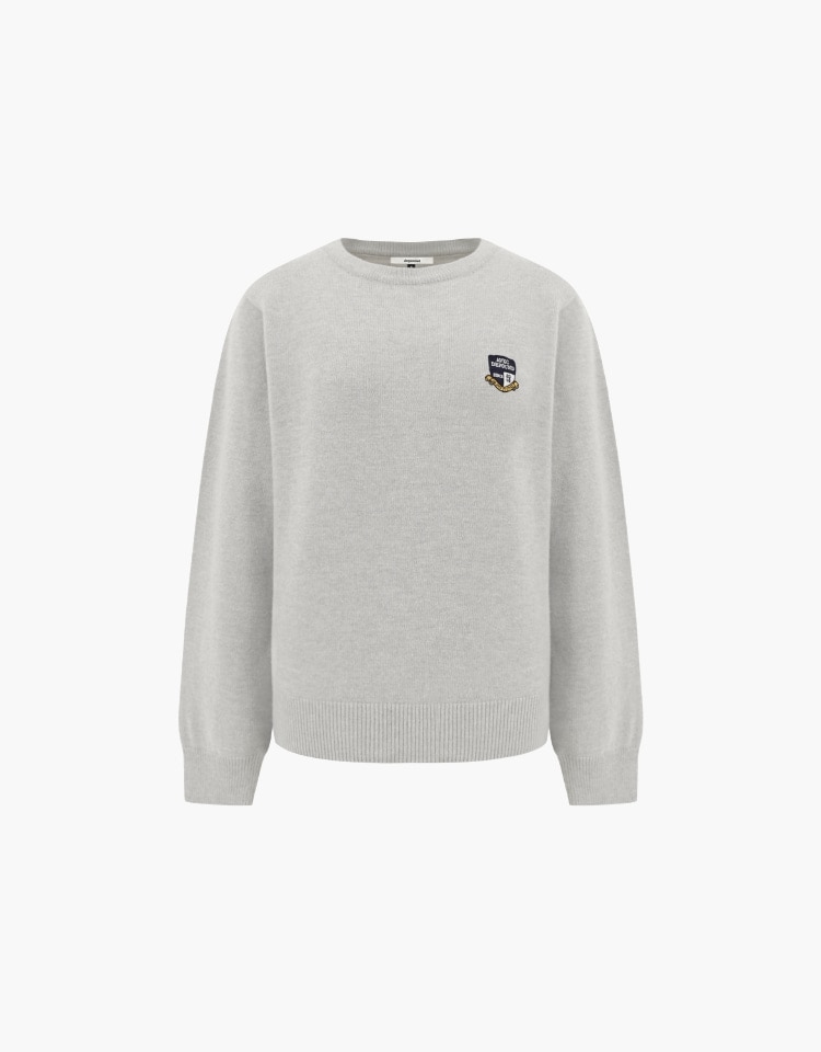 【DEPOUND】 EMBLEM PULLOVER : GRAY