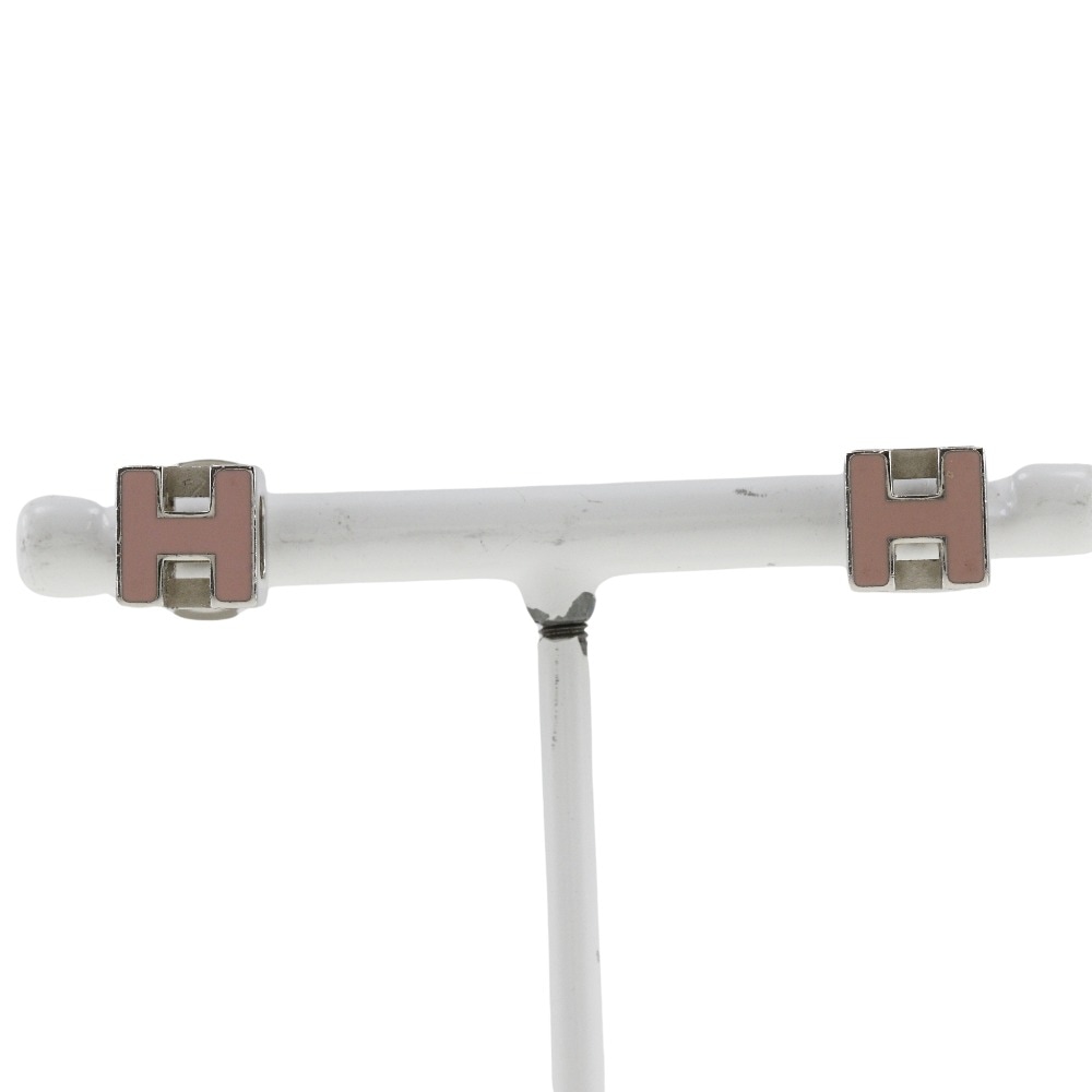 カージュドアッシュ Hキューブ ピアス 金属製 シルバー 約6.1g レディース 中古品