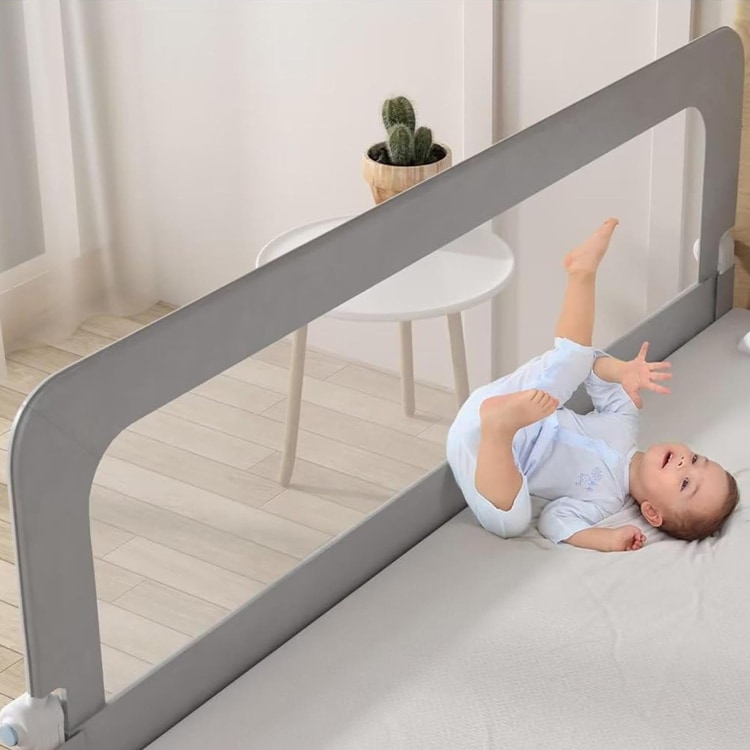 ベビー用 ベッドガード ベッドフェンス 1.5m 1.8m 2m 隙間なし ベッドから落下防止 布団ずれ 蹴り出し 取り付け簡単 子供用 料無料 折りたたみ可能