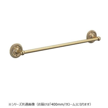 シロクマ マーガレットタオル掛 400mm クローム BT-32