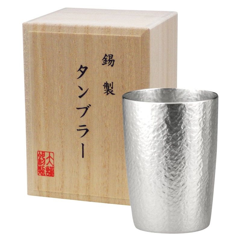本錫タンブラー180ml ベルク小シングル（桐箱入） STB-S