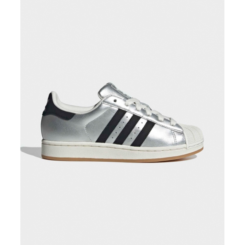 アディダススーパースター II-シルバー:ブラック/HQ2692