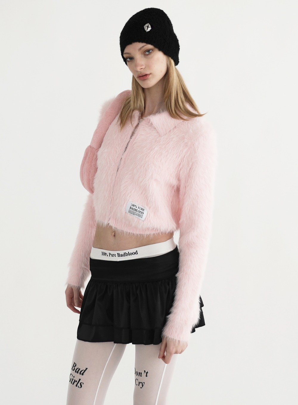 【BADBLOOD】 PURE MOHAIR CARDIGAN : PINK