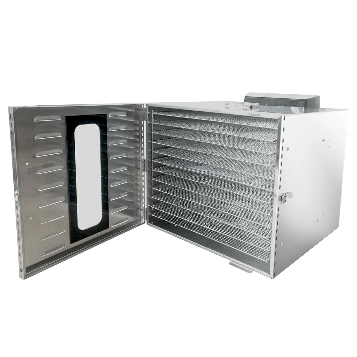 食品乾燥機 12層 フードドライヤー クッキー乾燥機 電気食品脱水機 ドライフルーツ 304ステンレス鋼製 LCD智能温度制御 24時間タイマー 食品グレード 野菜 お茶