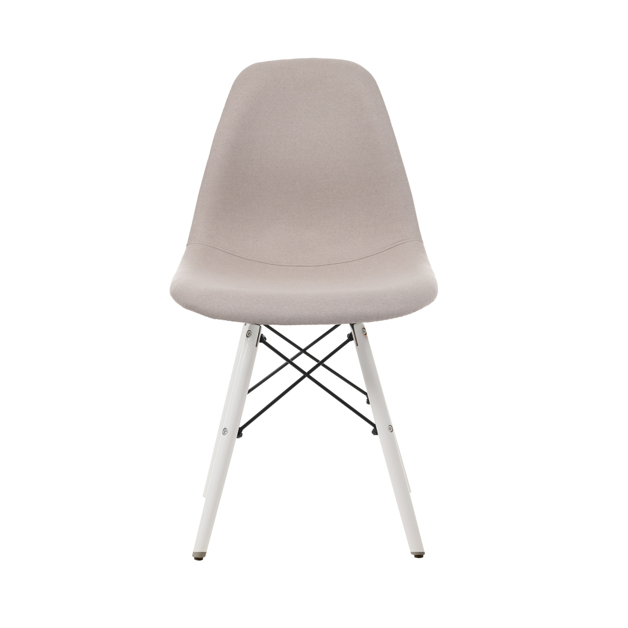 330【グレージュ座面&ホワイト脚】【ファブリック】 イームズチェア リプロダクト ダイニングチェア ダイニングチェアー イームズチェア DSW eames イームズ チェアー DSW イームズ椅子