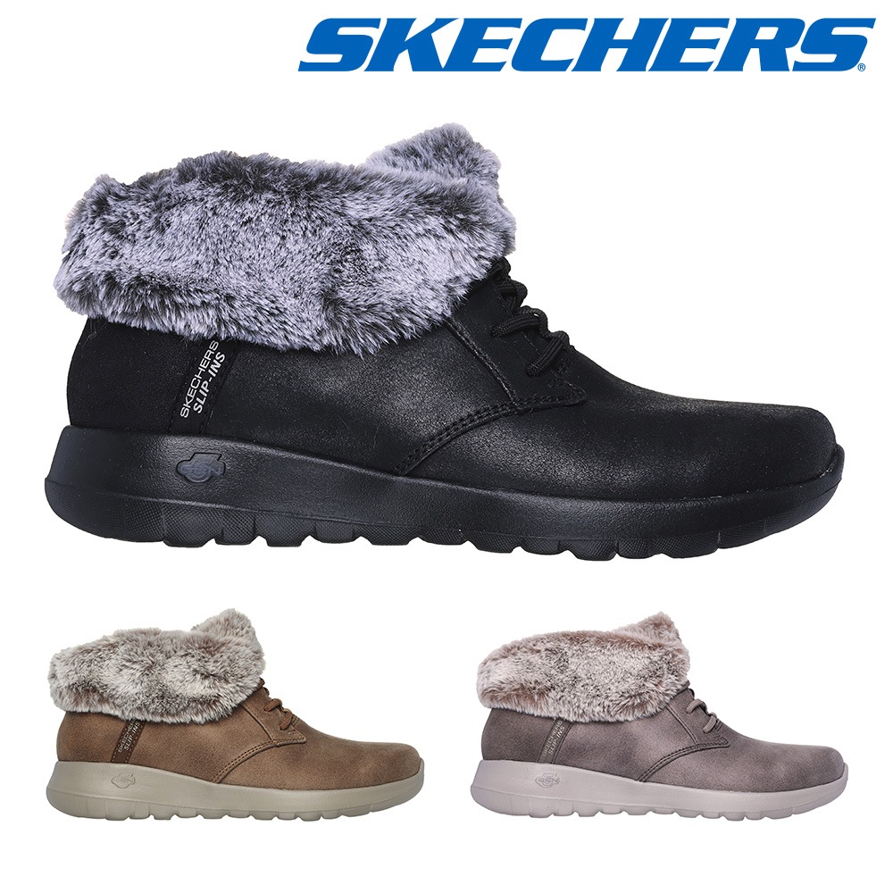 スケッチャーズ スノーシューズ レディース スリップインズ：オンザゴー ジョイ コージー チャーム 144803 SKECHERS 2025秋冬 Hands Free Slip ins On the
