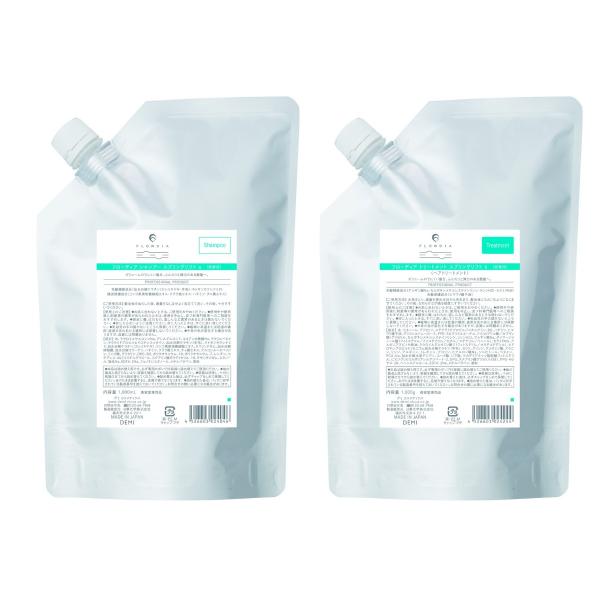 送料無料 デミ フローディア シャンプー スプリングリフト 1000ml & トリートメント スプリングリフト 1000g セット 詰替え用 ふんわり