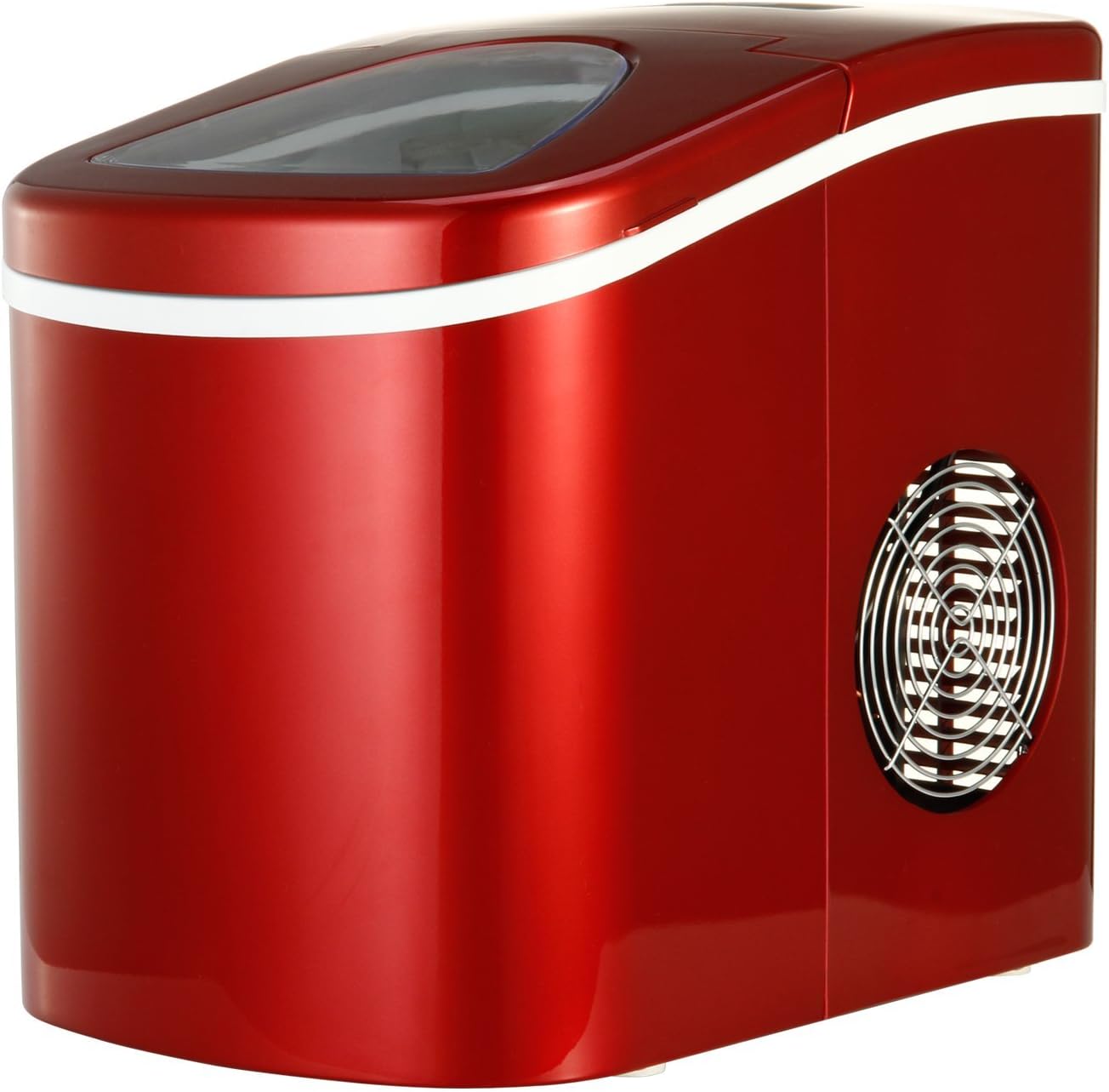 Shop405 製氷機 家庭用 新型 高速 自動製氷機 (氷 2サイズ)かき氷 レジャー アウトドア 簡単 大容量 レッド 405-imcn01