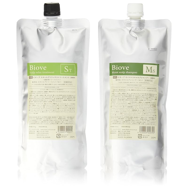 デミ ビオーブ モイストスキャルプ シャンプー 450ml ＆ ビオーブ スキャルプリラックス トリートメント 450g 詰め替え用 セット