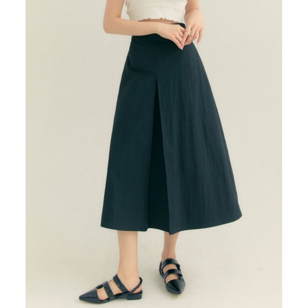 FREIHEIT (フレイハイト) コットンプリーツ Aラインロングスカートブラック 14,833円