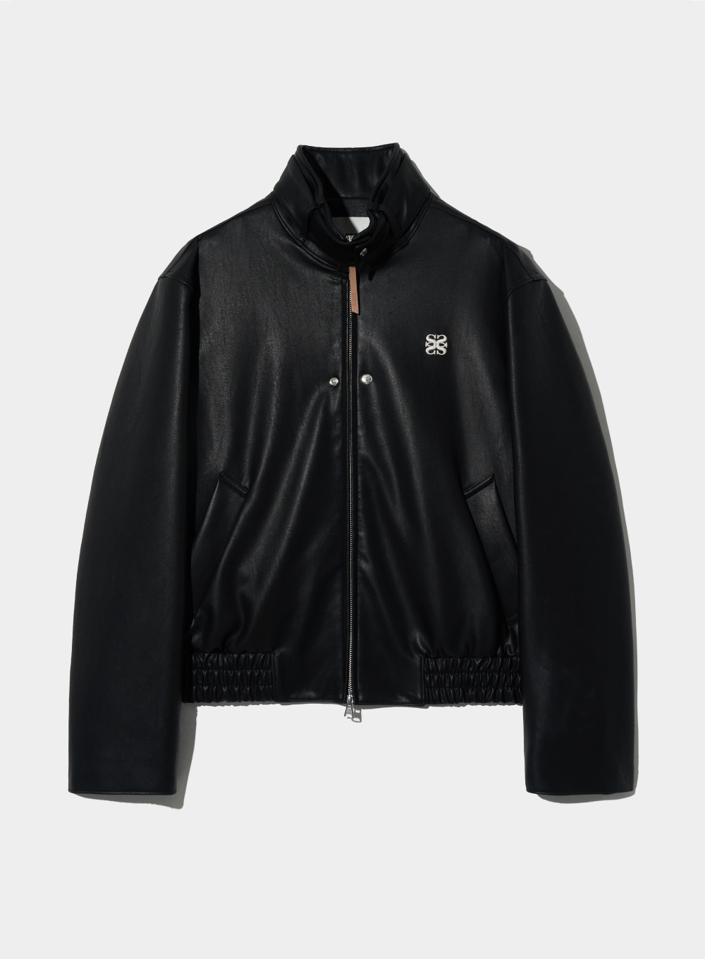 【SATUR】 LECCE LEATHER ZIP UP JACKET : CLASSIC BLACK