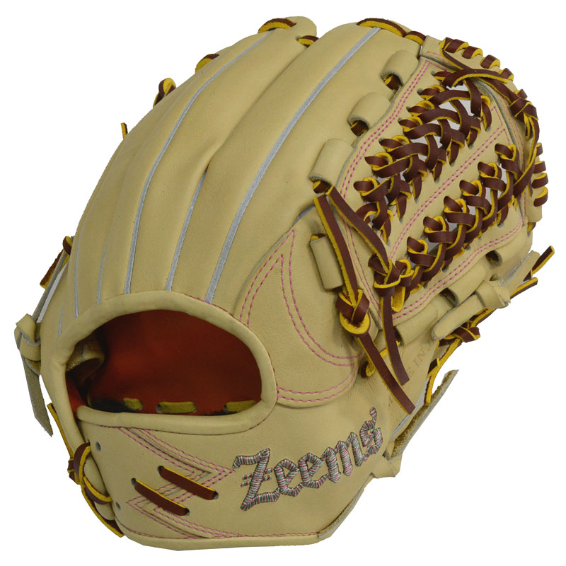 ジームス Zeems 限定 軟式グラブ 三方親 内野手用 Zeems型ロゴ 野球 軟式 グローブ グラブ 一般 24SS(SV-528DBN-ZEEMS-SI)