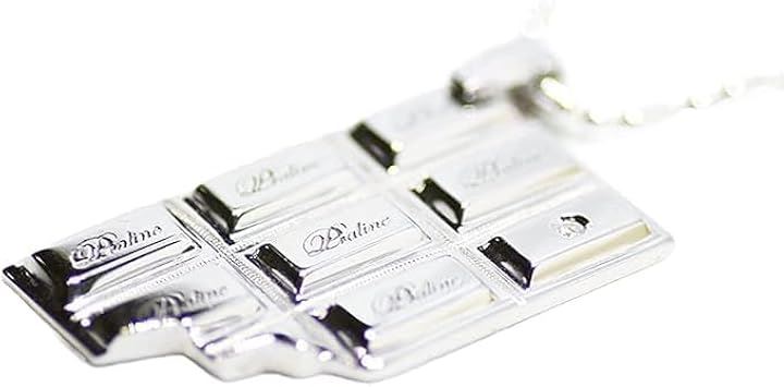 ネックレス レディース メンズ 天然ダイヤモンド 0.02ctUP SV925 おしゃれ 大人 アクセサリー 宝石 板チョコペンダント