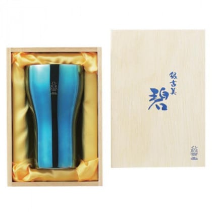 『「碧」銀古美(ぎんふるみ)』18-8ステンレスW構造タンブラー AO-05