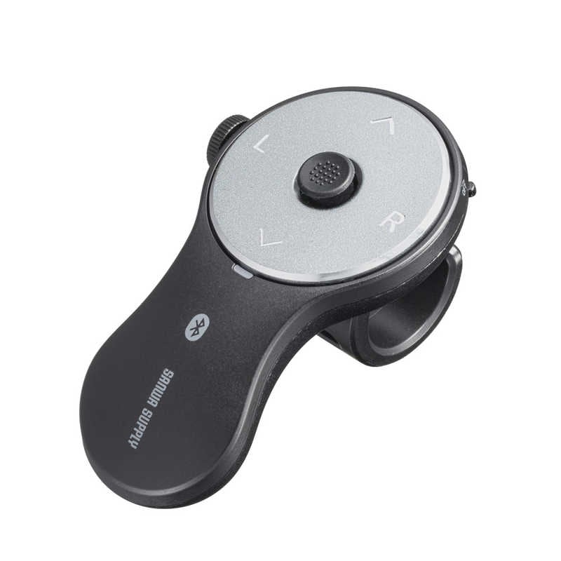 サンワサプライ　リングマウス スクロール付 [IR LED /無線(ワイヤレス) /4ボタン /Bluetooth] ブラック　MA-BTRING5BK