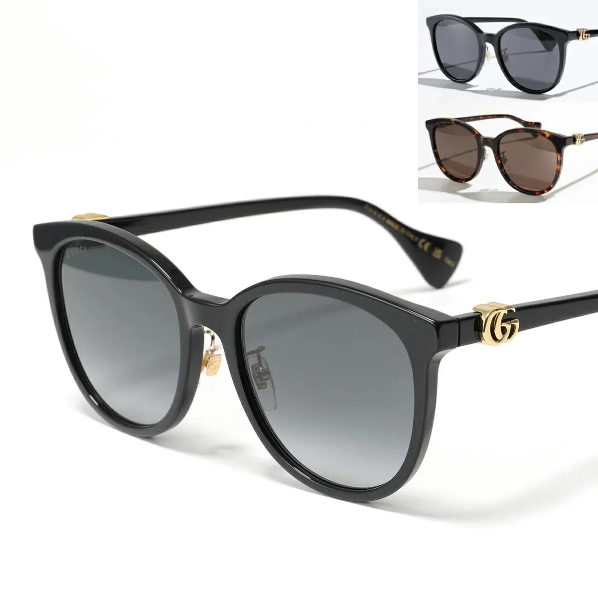 GUCCI グッチ サングラス GG1180SK レディース メガネ ウェリントン型 アジアンフィット GGロゴ メタルロゴ 眼鏡 セルフレーム アイウェア カラー3色