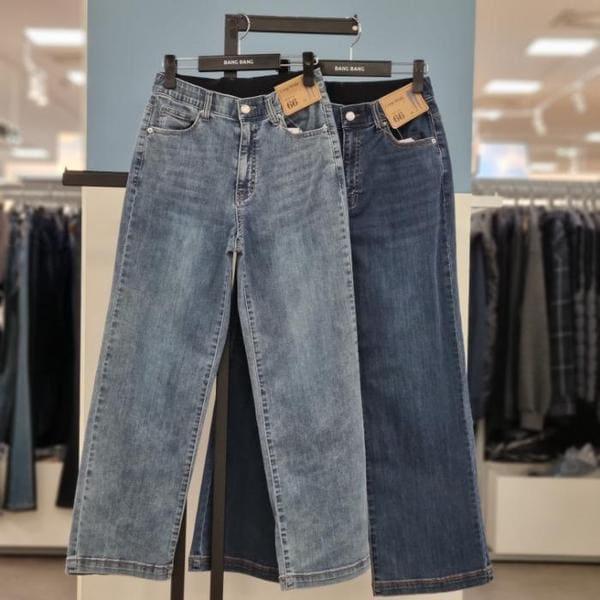 HC21 女性 インバンド クロップワイド スパンジーンズ NQM169 (S46185700)
